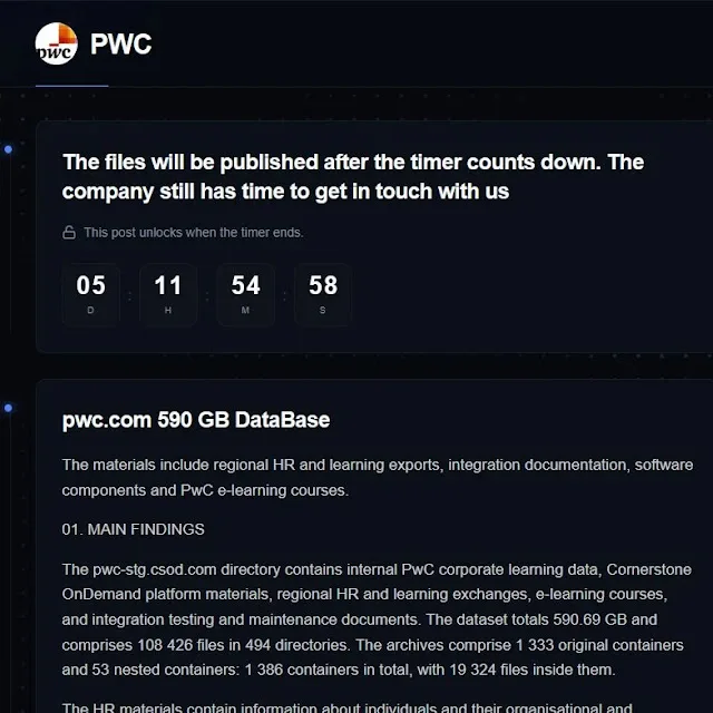 PwC Data Breach Claim