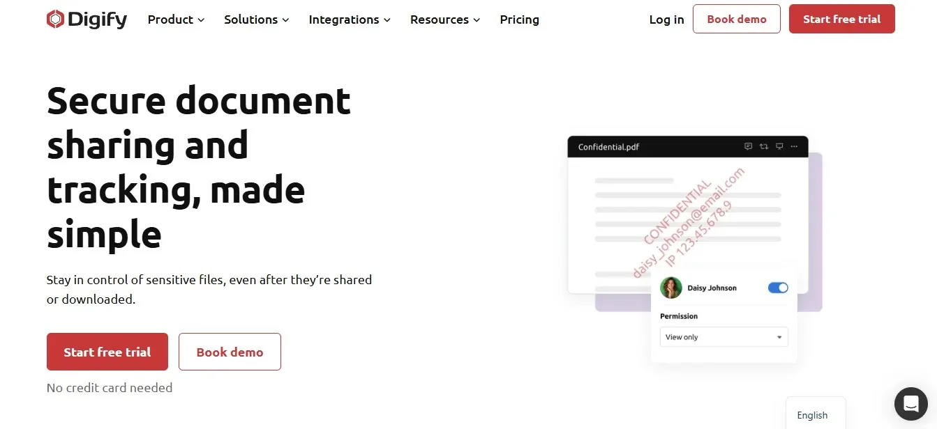 Digify — Best Deal-Room Simplicity