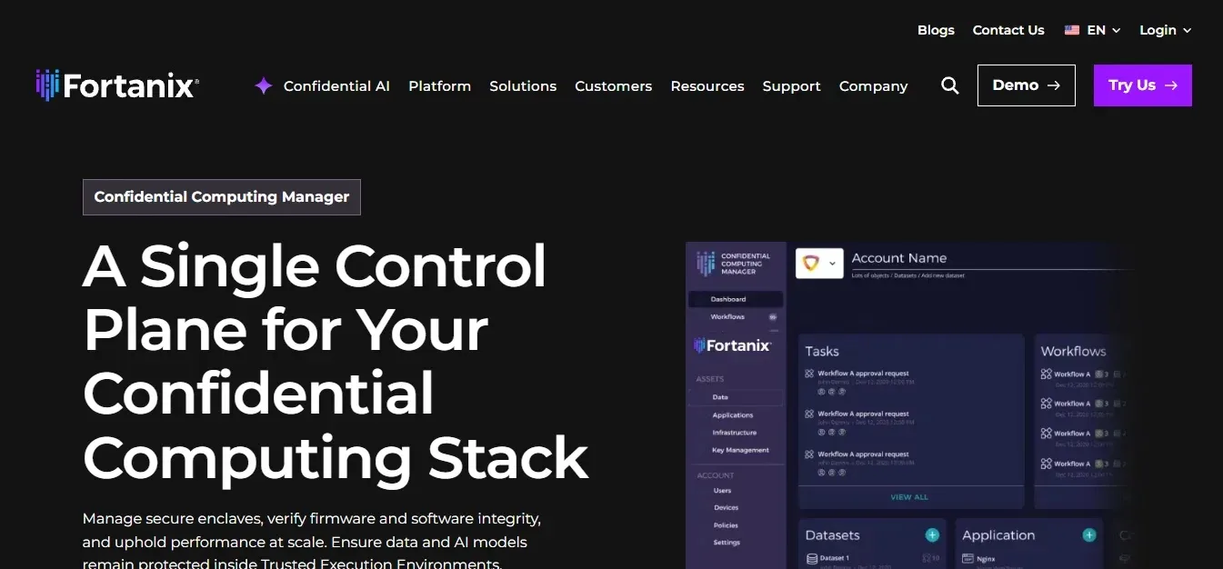 Fortanix — Best Enclave Application Platform