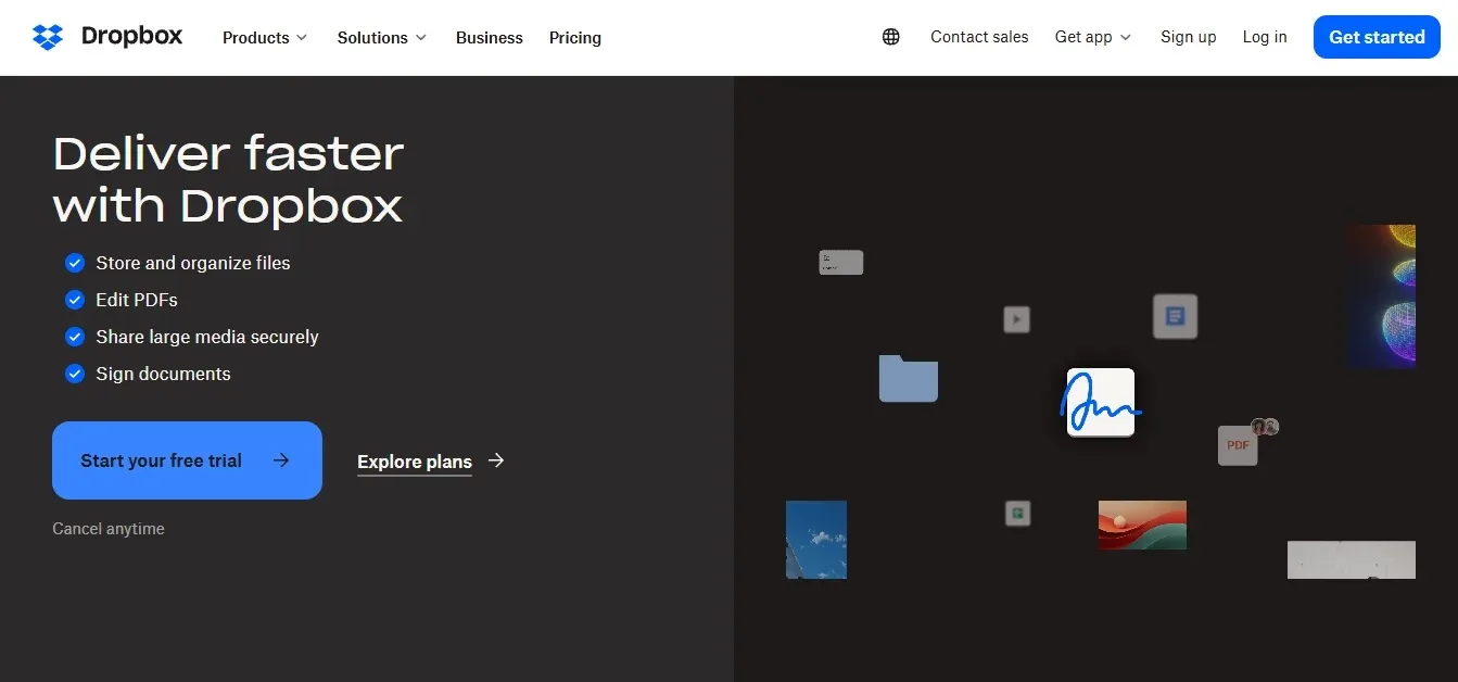 Dropbox — Best Cross-Org Usability