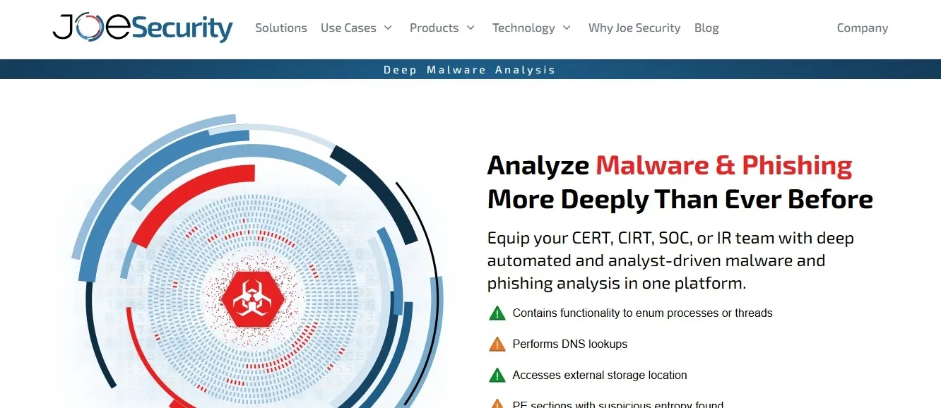 Joe Security — Best Cross-Platform Depth