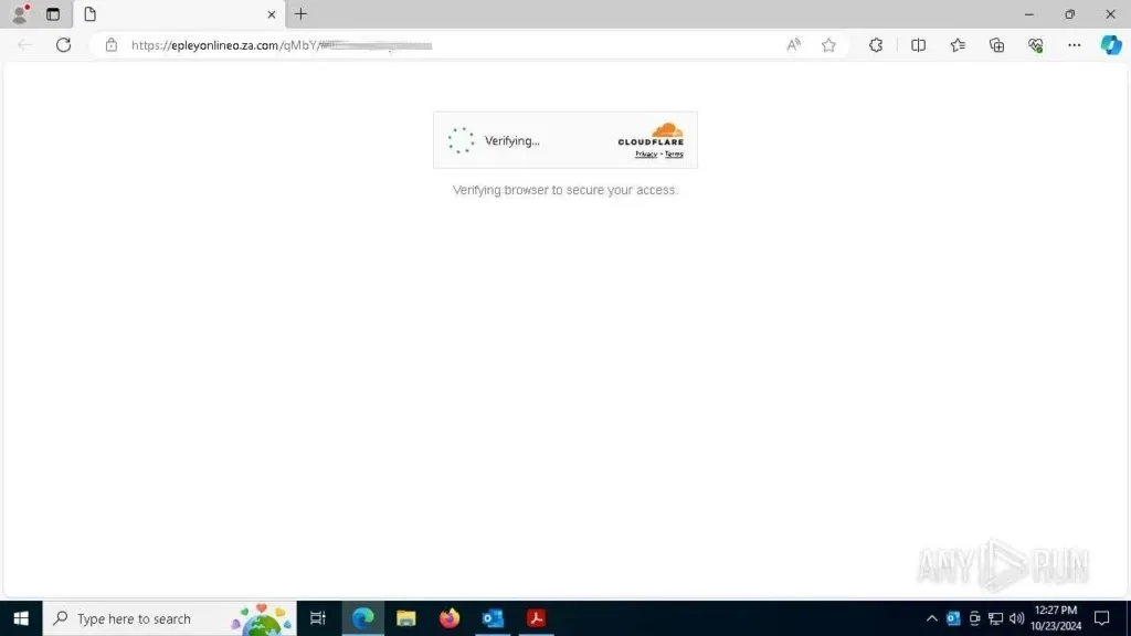 ANY.RUN sandbox automatically solves a CAPTCHA challenge