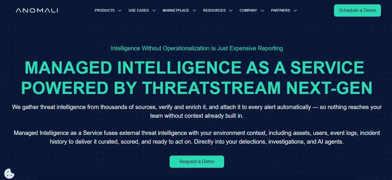 Anomali — Best Big-Data Intel Analytics