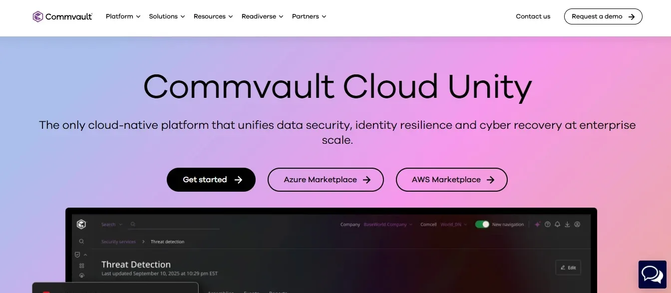 Commvault — Best Cleanroom Recovery