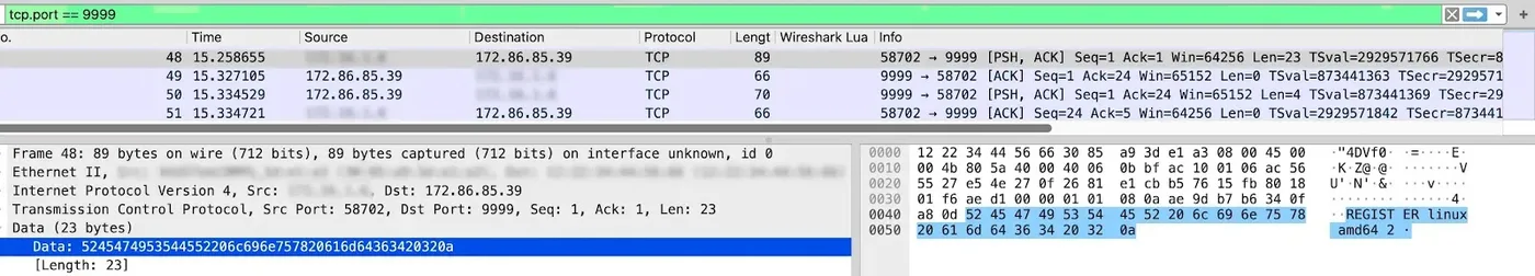 Kairos bot registers to C2 (Source - Nozomi Networks)
