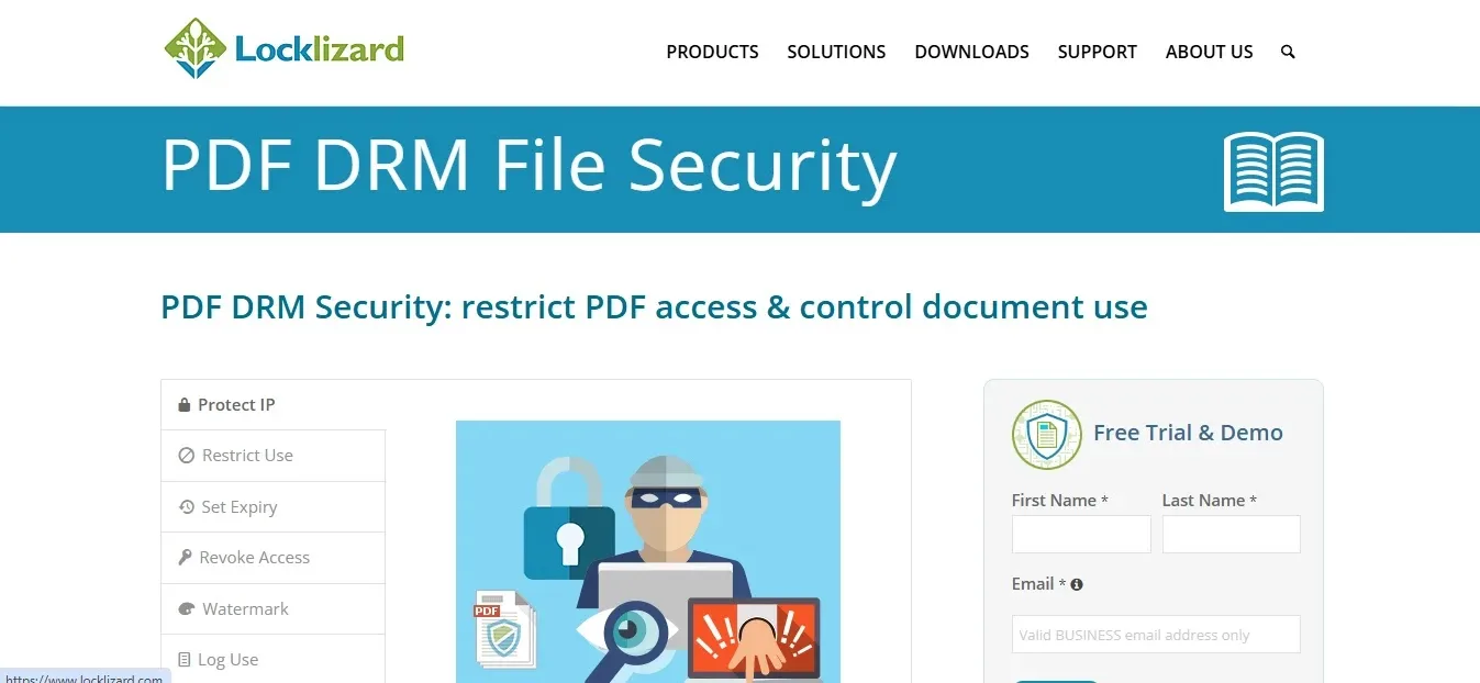 Locklizard — Best Zero-Password PDF Lockdown