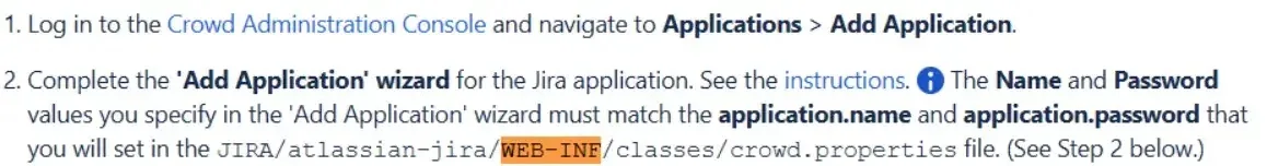 Atlassian Crowd-Jira deployment configuration fragment (source : watchtowr )