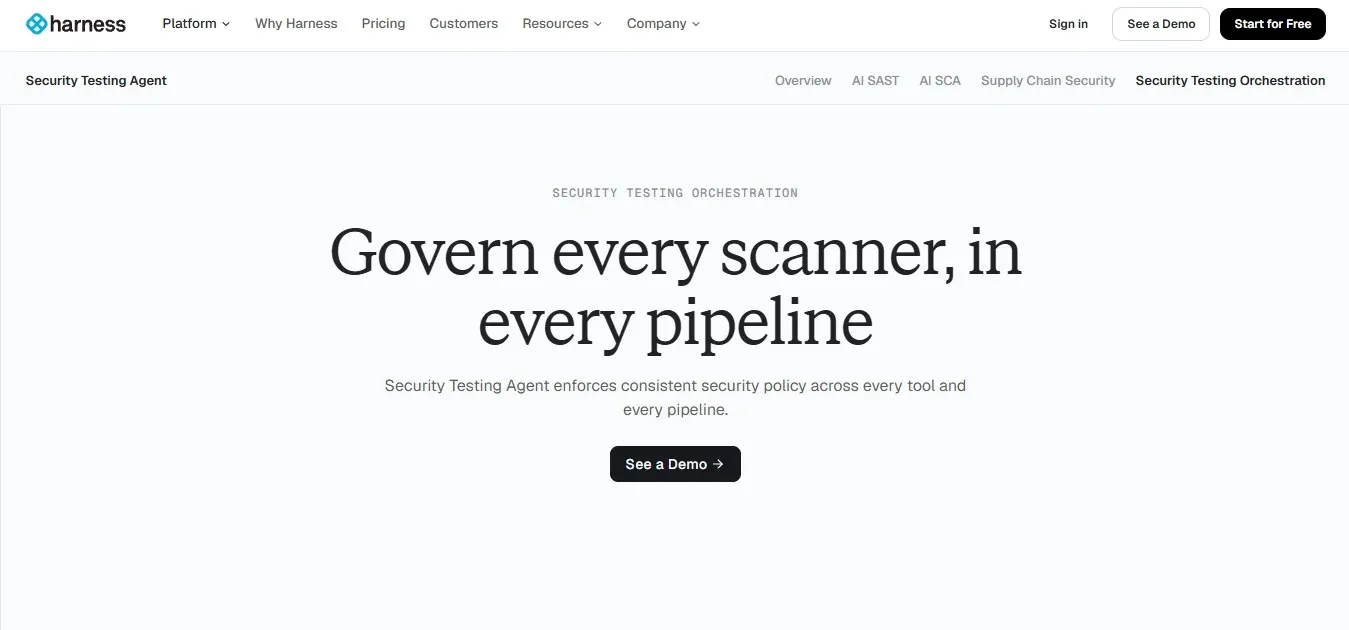 Harness — Best Delivery-Platform Security