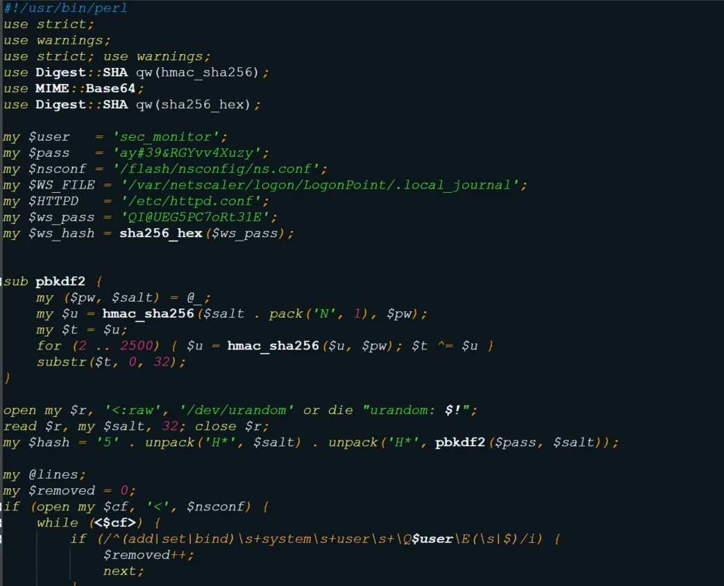 Sample of update_c08937.pl (Source - LevelBlue)