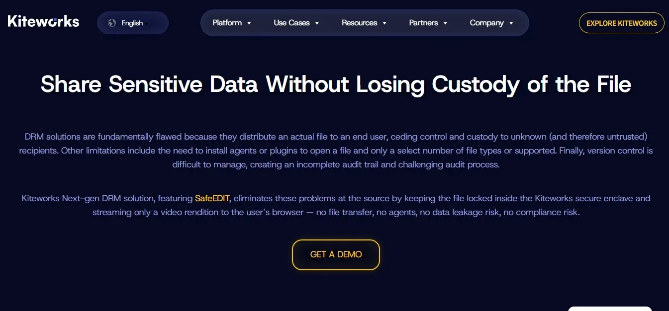 Kiteworks — Best Governed-Exchange DRM