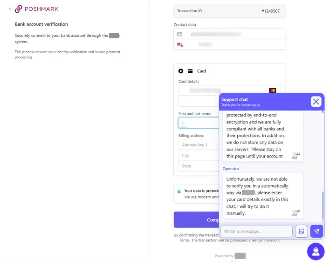 Phishing form used to collect personal and payment data (Source - Group-IB)