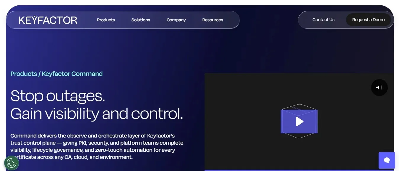 Keyfactor Command — Best Machine Identity & Certificate Lifecycle Management