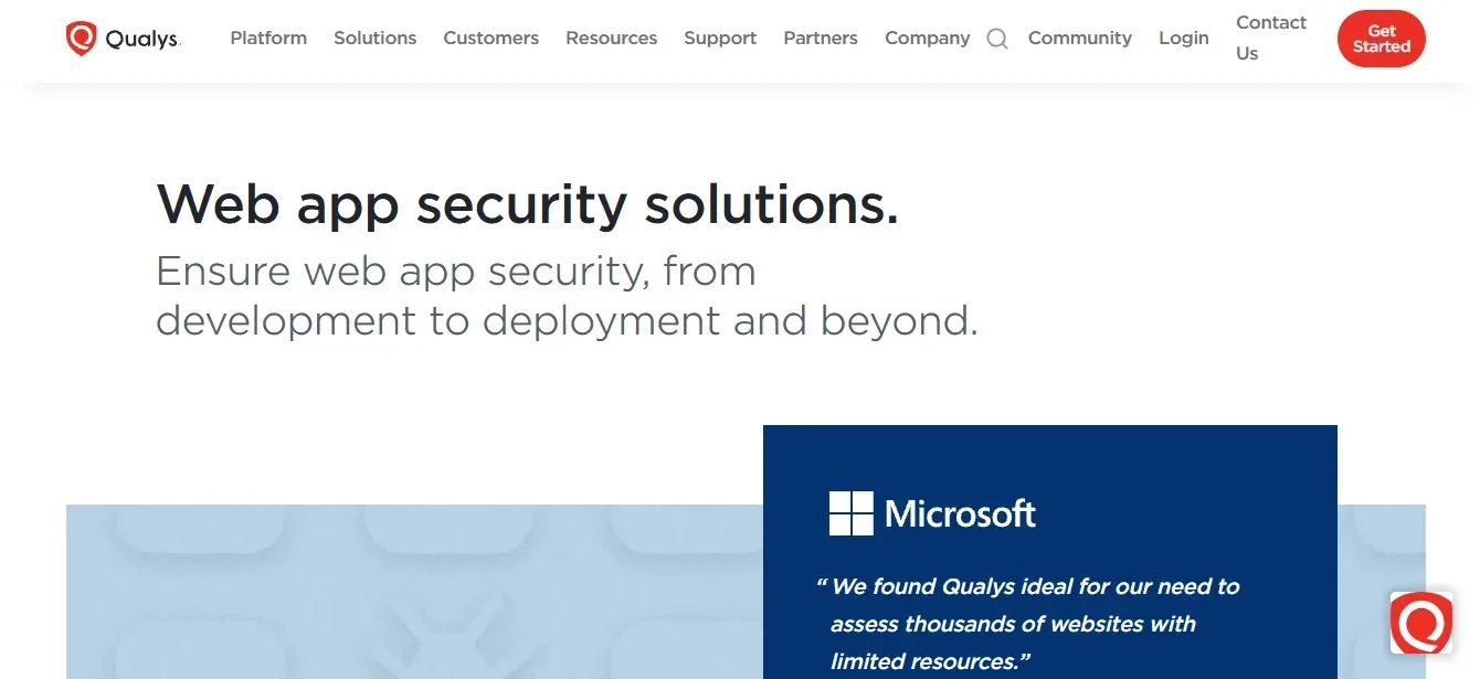 Qualys (WAS) — Best Platform Value