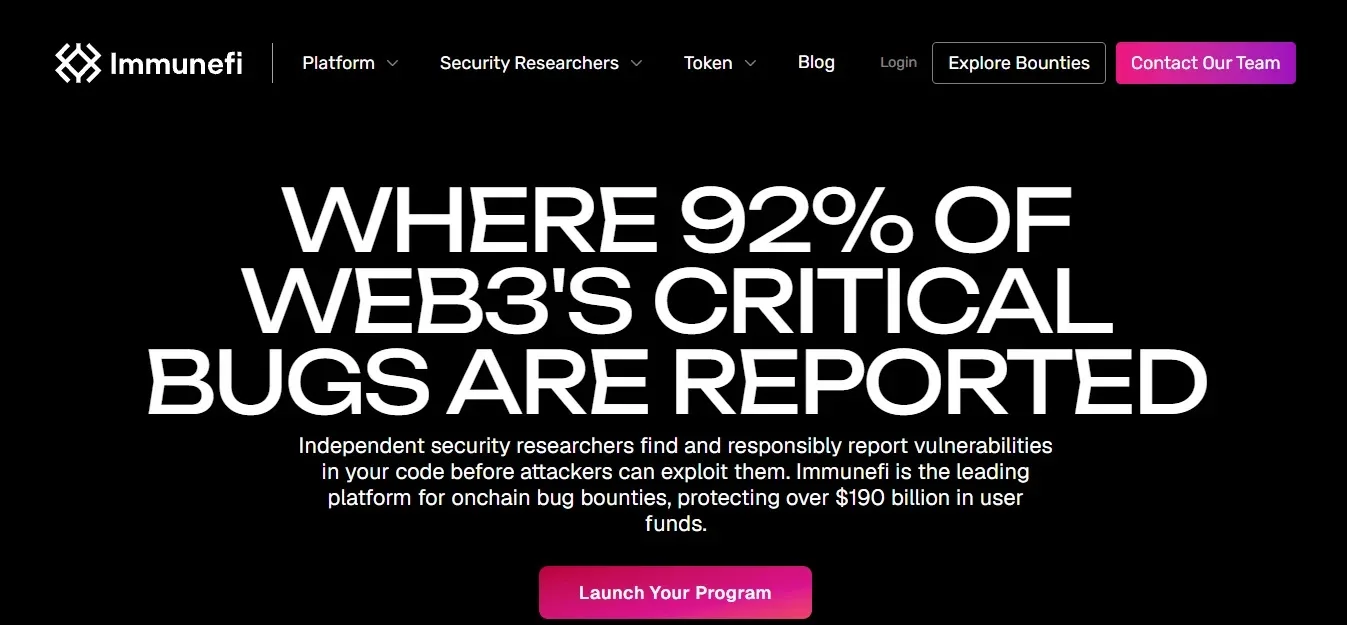 Immunefi — Best Web3 Bounties