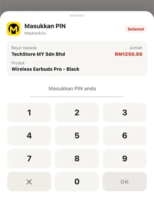 The bundled fake-checkout page (Source - Threat Fabric)