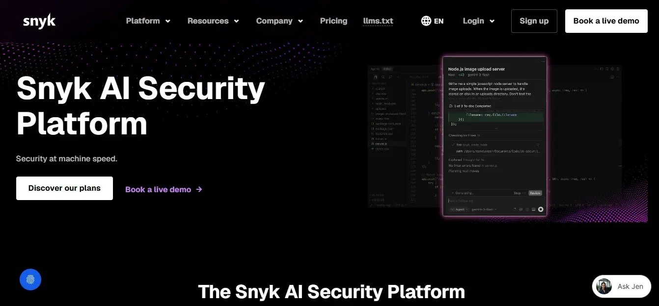 Snyk — Best Developer Workbench