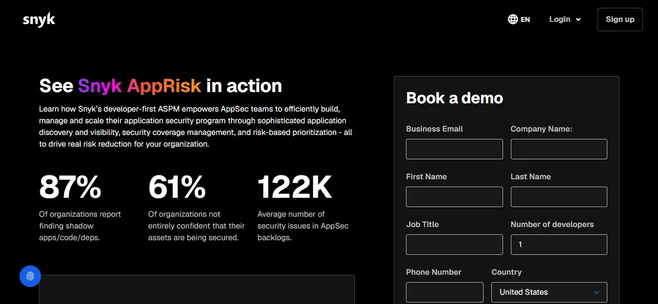 Snyk (AppRisk/Enso) — Best Dev-Platform Posture