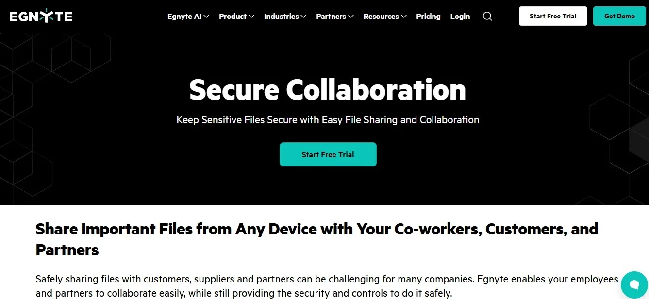 Egnyte — Best Hybrid Content Intelligence